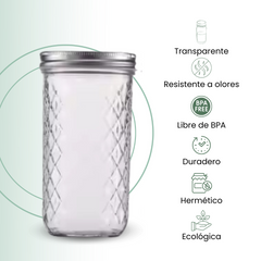 Fair Envases de Vidrio Tapa de Metal 450ml