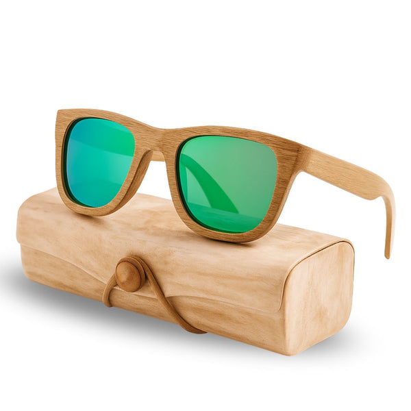 Fair Gafas De Bambú Original Protección UV 400 Verde