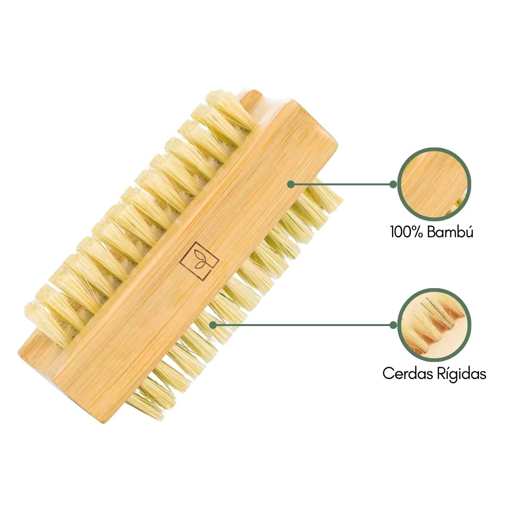 Fair Cepillo para Manos y Uñas con Mango de Bambú y Cerdas de Sisal
