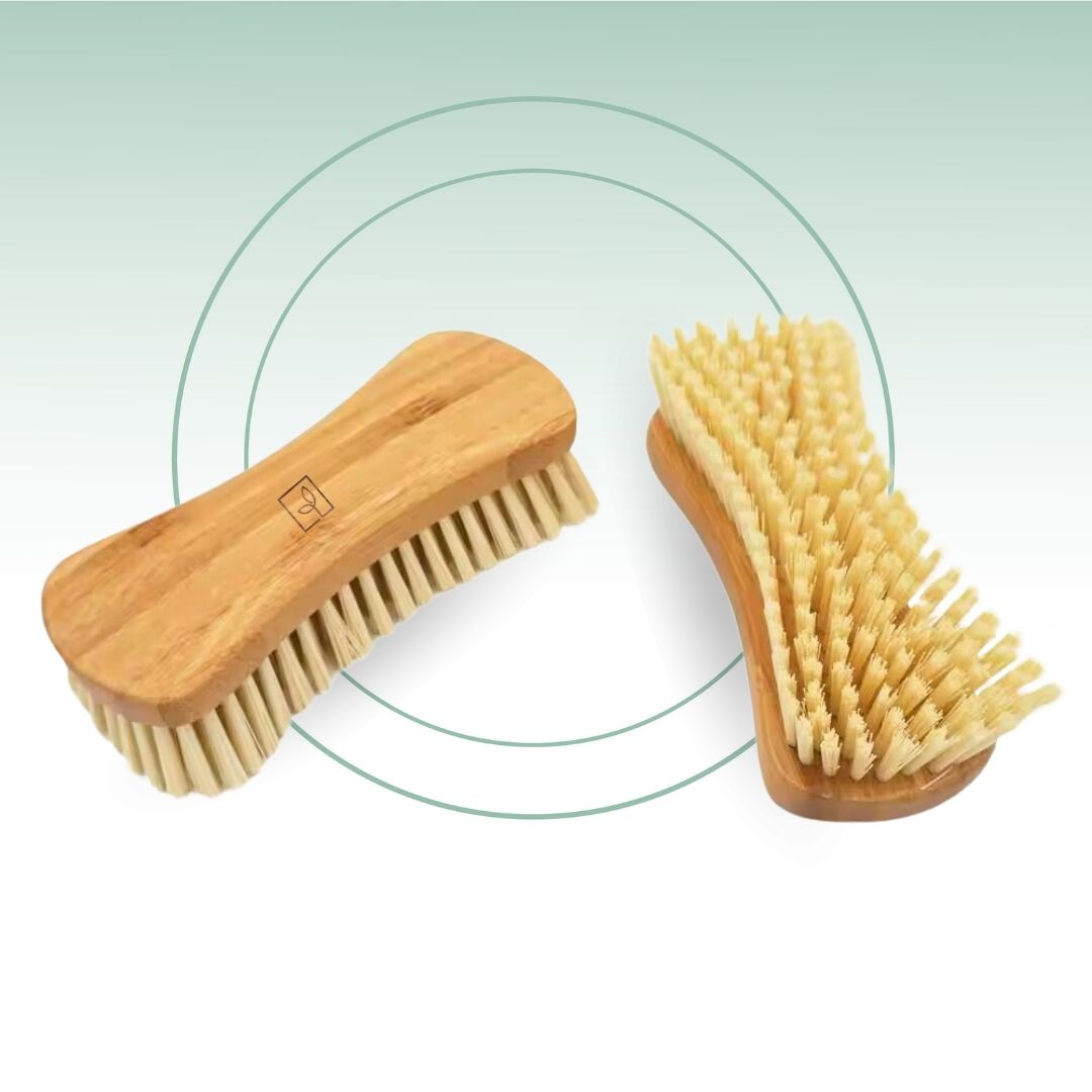Fair Cepillo para Lavar Ropa de Bambú y Cerdas de Sisal