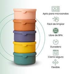 Fair Lonchera de Silicona Redonda 700ml
