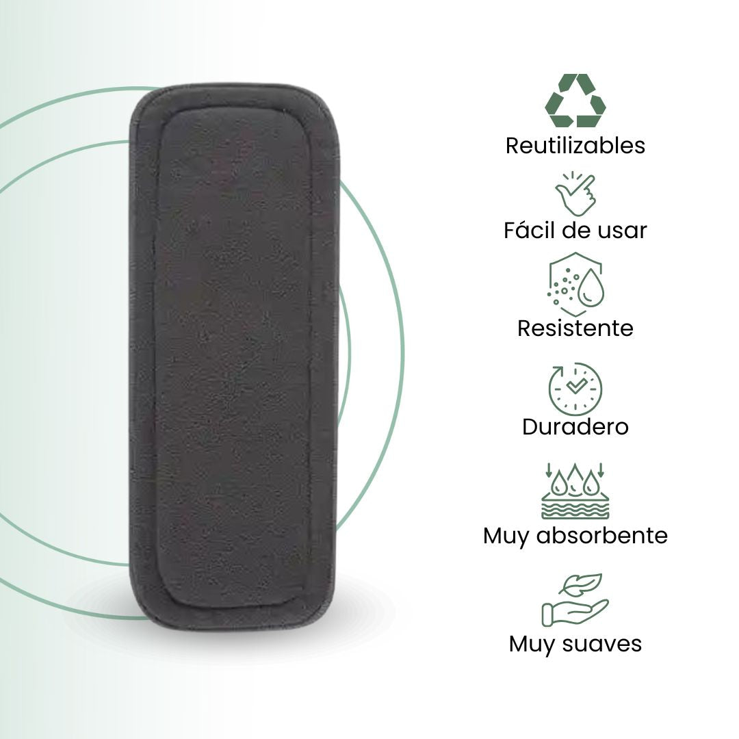 Fair Inserto Pañal Absorbente Microfibra 5 Capas Carbón