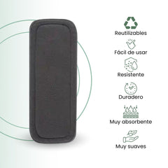 Fair Inserto Pañal Absorbente Microfibra 5 Capas Carbón