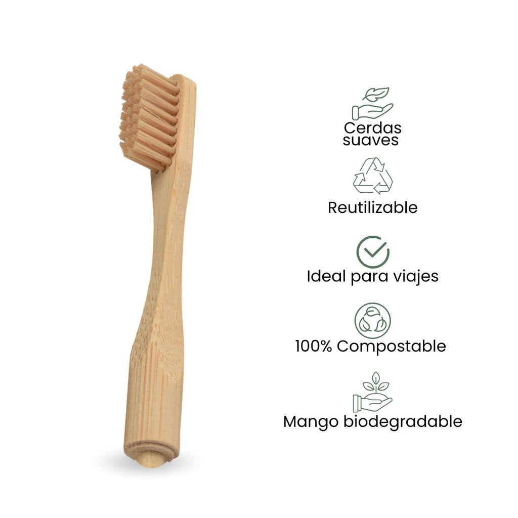 Fair Cepillo Dental de Bambú Cabeza Cambiable Repuesto