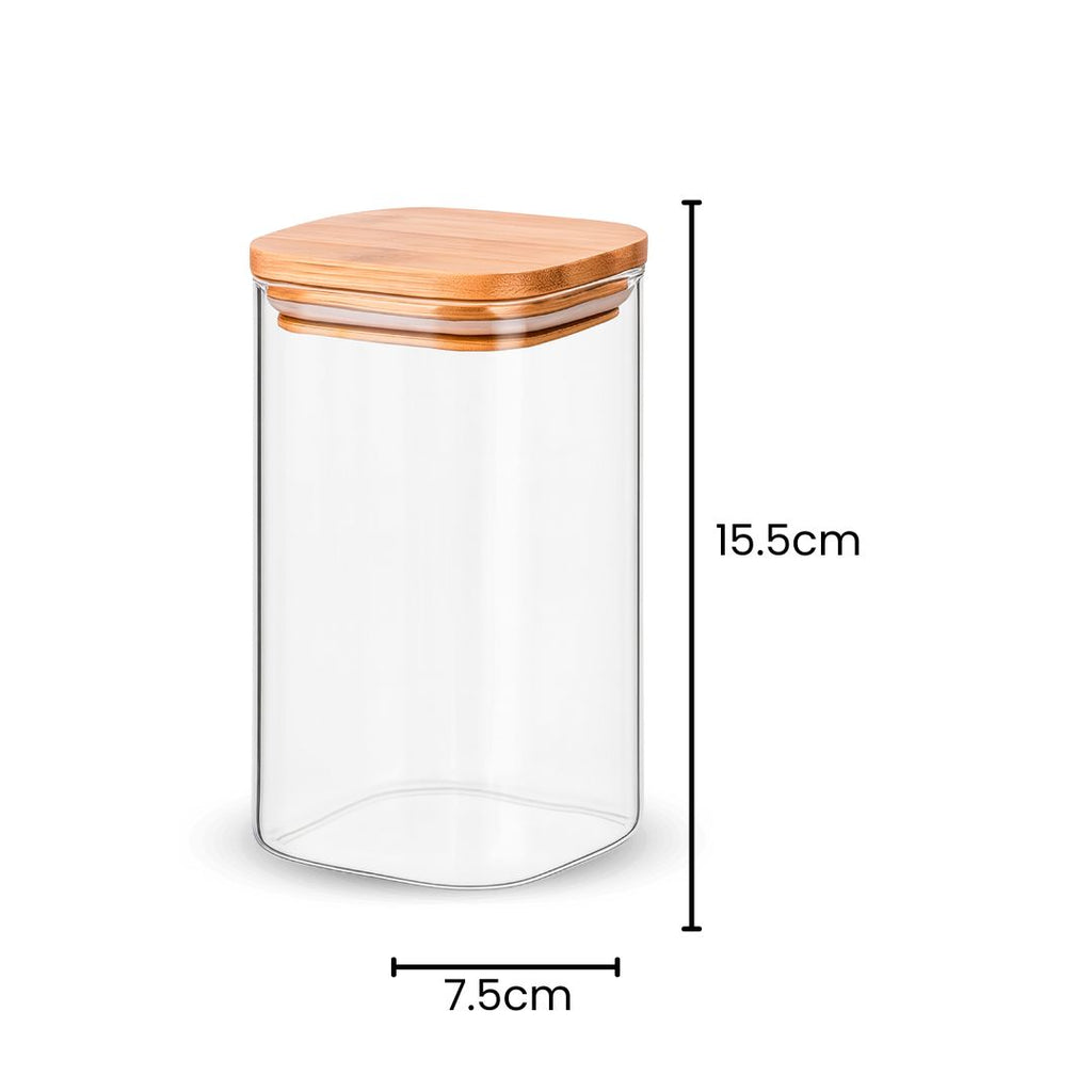 Fair Envases de Vidrio Tapa Bambú 800ml
