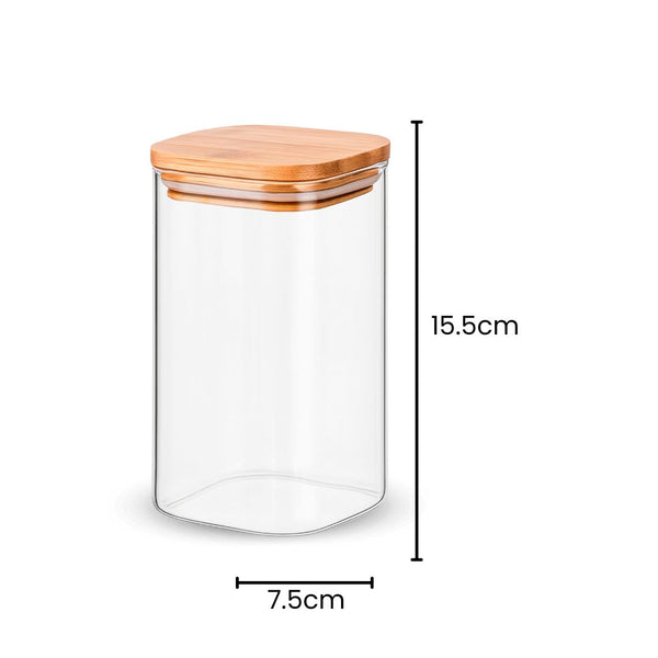 Fair Envases de Vidrio Tapa Bambú 800ml