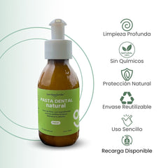 BambooSmile Pasta Dental Natural 125ml - Cuidado Bucal Ecológico y Vegano