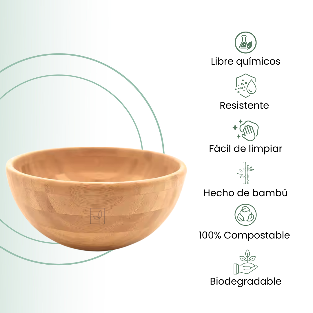 Fair Bowl de Bambú Cuenco Redondo 11.9x5.2cm