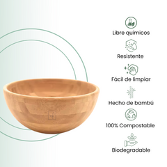 Fair Bowl de Bambú Cuenco Redondo 11.9x5.2cm