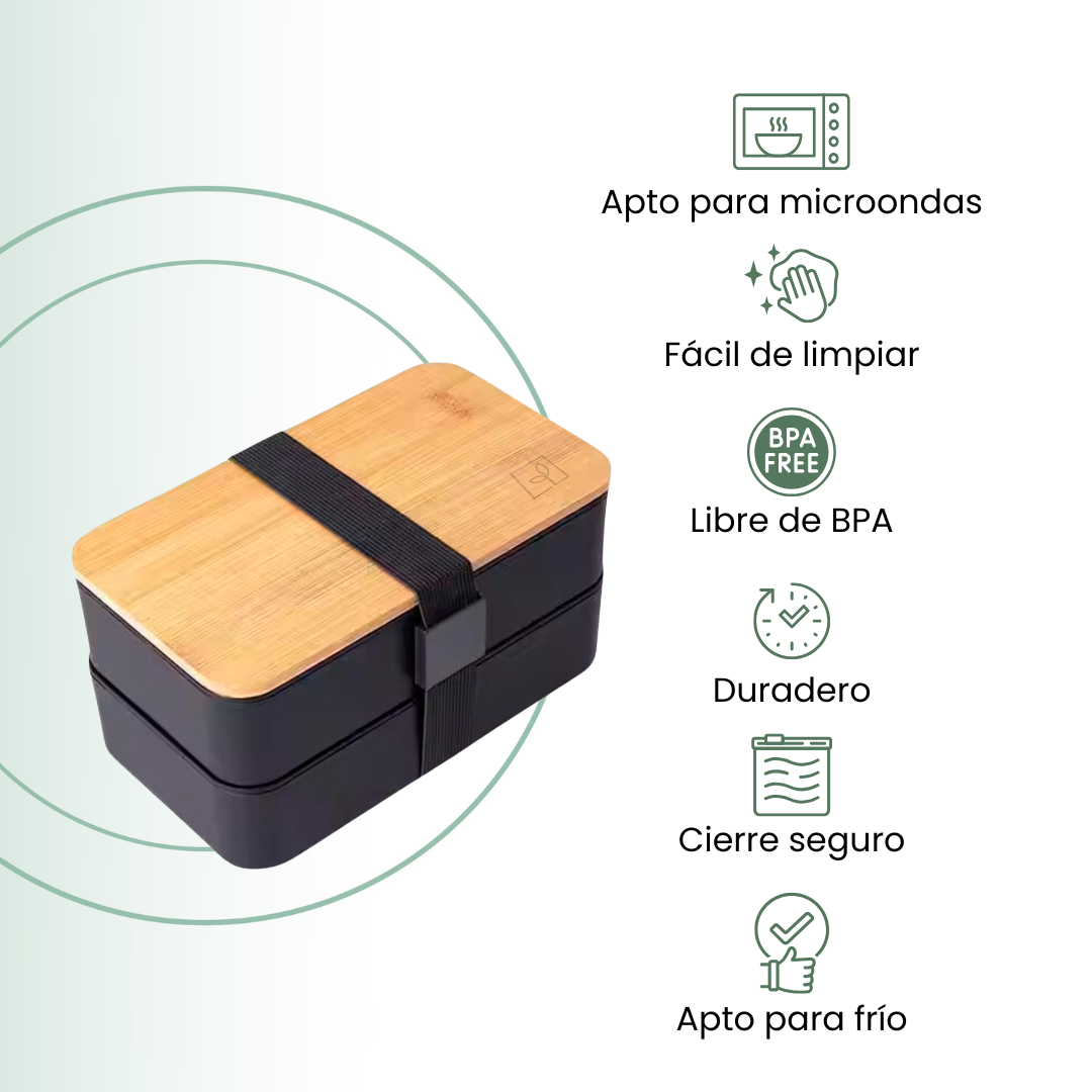Fair Lonchera Bento Box bamboo 2000ml