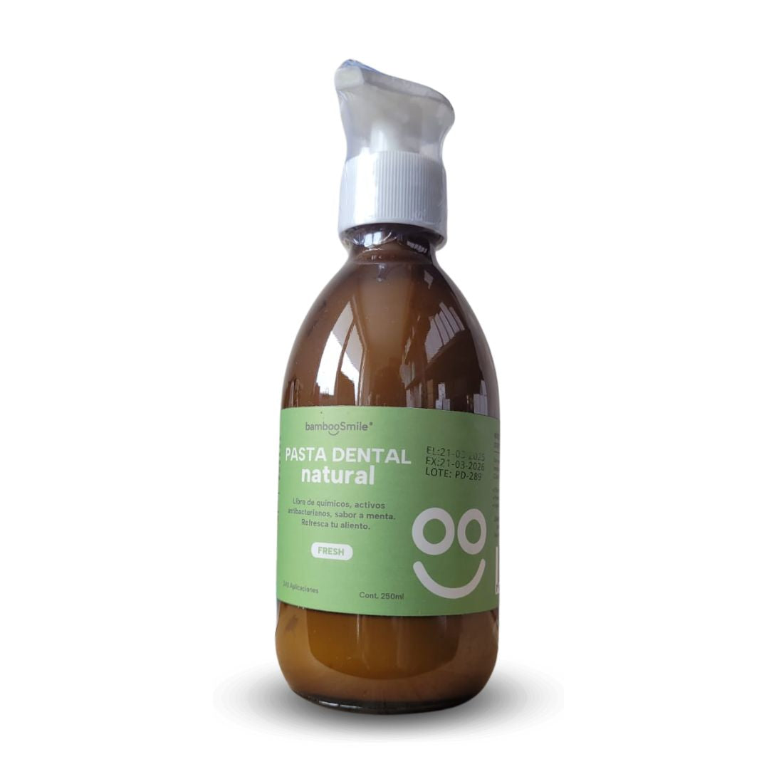 BambooSmile Pasta Dental Natural 250ml - Cuidado Bucal Ecológico de Larga Duración