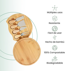 Fair Juego de Tablas y Cuchillos de Bambú Bambusa