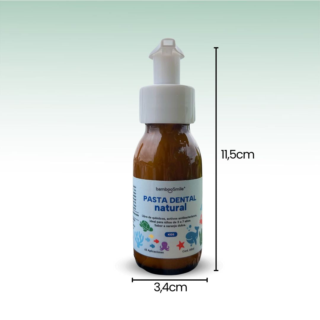BambooSmile Pasta Dental Natural 60ml - Cuidado Bucal Ecológico Portátil