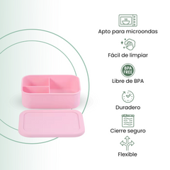 Fair Lonchera de Silicona Cuadrada 800ml