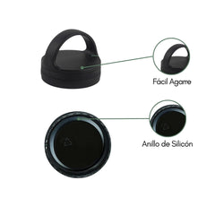 Fair Botella Sport Térmica de Acero Inoxidable 1200ML Negra