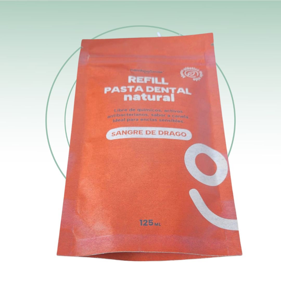 BambooSmile Refill Pasta Dental Natural 125ml - Recarga Ecológica y Sostenible