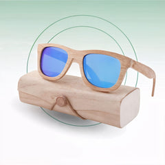 Fair Gafas De Bambú Original Protección UV 400 Celeste