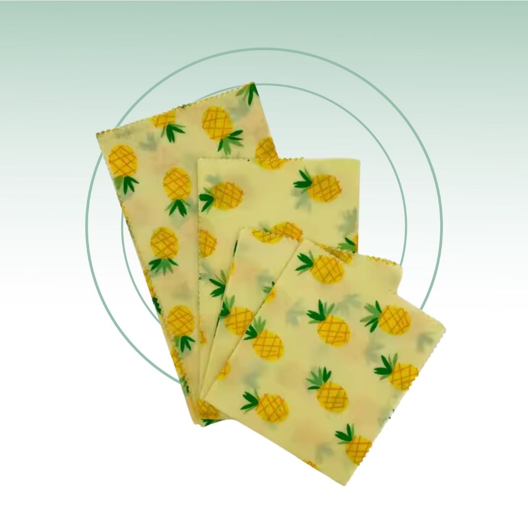 Fair Envolturas de Comida de Cera Vegana Amarillo Unidad