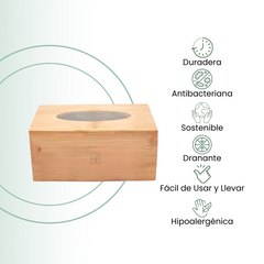 Fair Caja para Pañuelos de Bambú