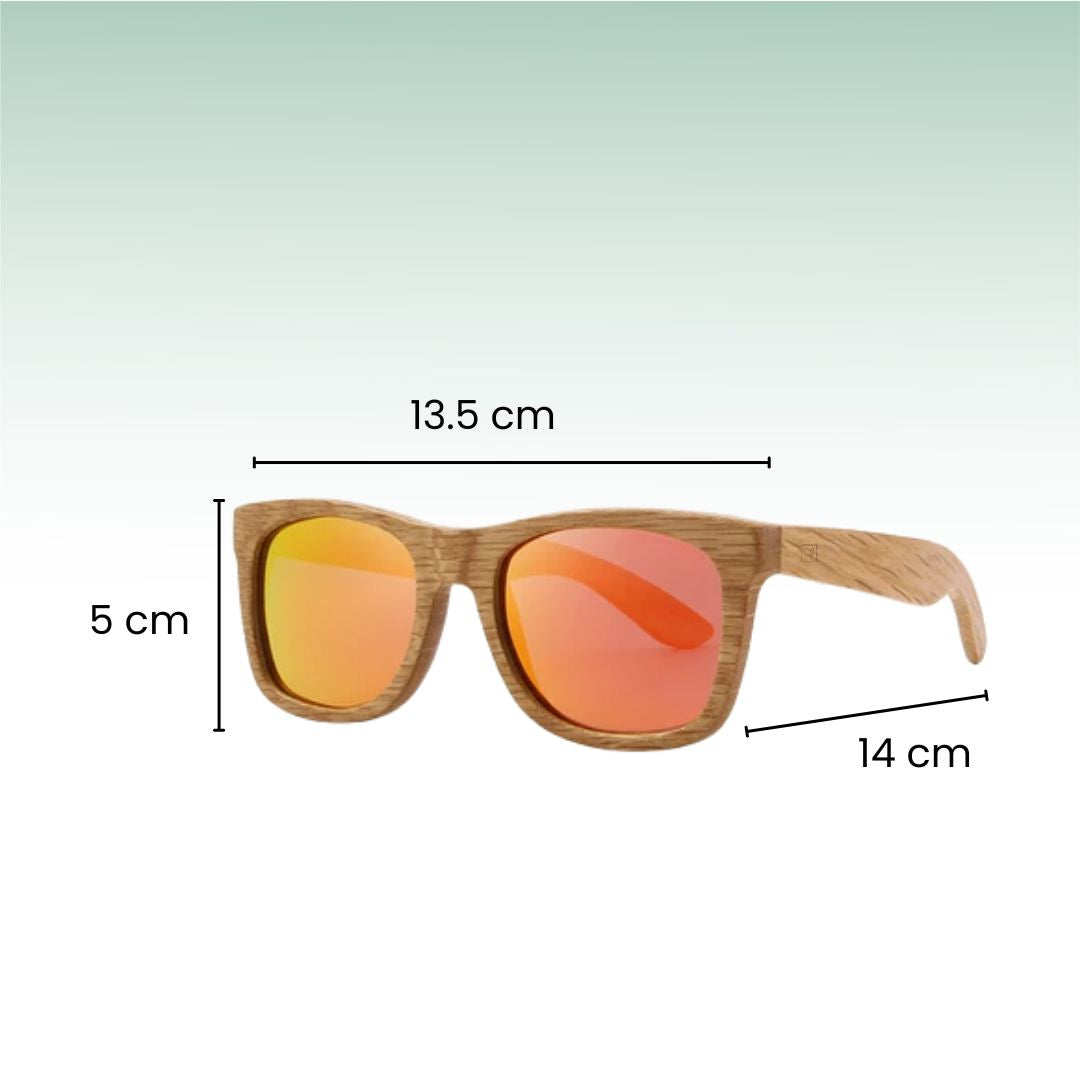 Fair Gafas De Bambú Original Protección UV 400 Cafe