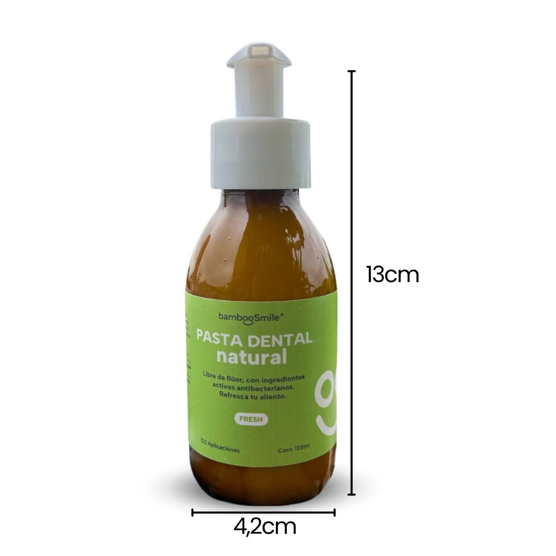 BambooSmile Pasta Dental Natural 125ml - Cuidado Bucal Ecológico y Vegano