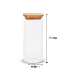 Fair Envases de Vidrio Tapa Bambú 1800ml