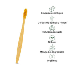 Fair Cepillo de dientes de bambú X6