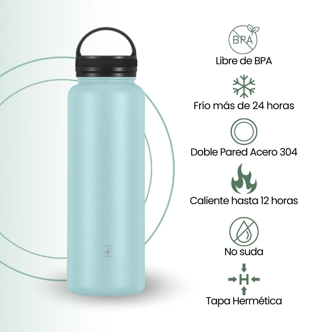 Fair Botella Sport Térmica de Acero Inoxidable 1200ML Celeste