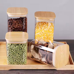 Fair Envases de Vidrio Tapa Bambú 800ml