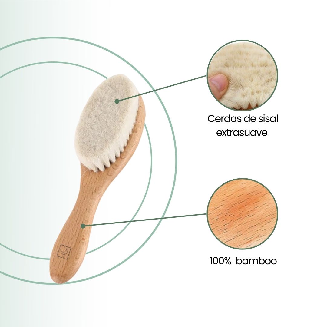 Fair Cepillo de Cabello Bambú Extra Suave