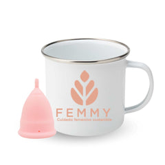 Femmy Taza Esmaltada Esterilizar La Copa o Infusiones