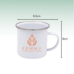 Femmy Taza Esmaltada Esterilizar La Copa o Infusiones