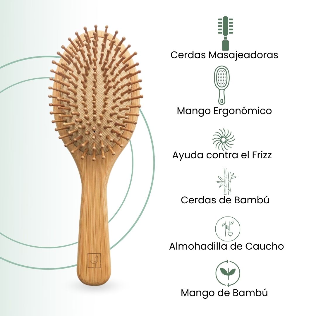 Fair Cepillo de Cabello Bambú Mediano
