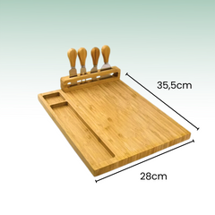 Fair Juego de Tablas y Cuchillos de Bambú Ecochef