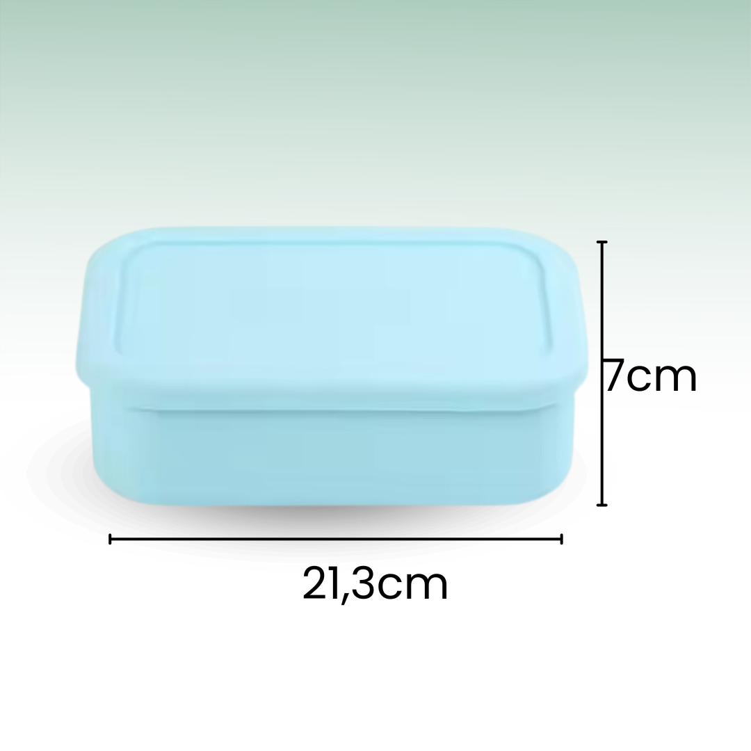 Fair Lonchera de Silicona Cuadrada 800ml