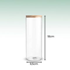 Fair Envases de Vidrio Tapa Bambú 1000ml