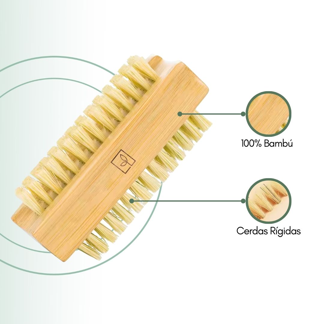 Fair Cepillo para Manos y Uñas con Mango de Bambú y Cerdas de Sisal
