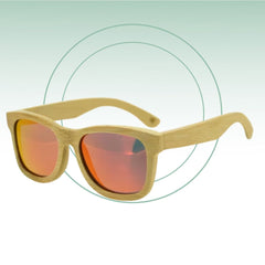 Fair Gafas De Bambú Original Protección UV 400 Cafe