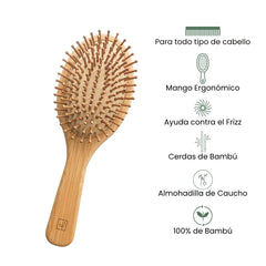 Fair Cepillo de Cabello Bambú Grande