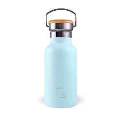 Fair Botella Térmica Camping de Acero Inoxidable con Tapa de Bambú 350ML
