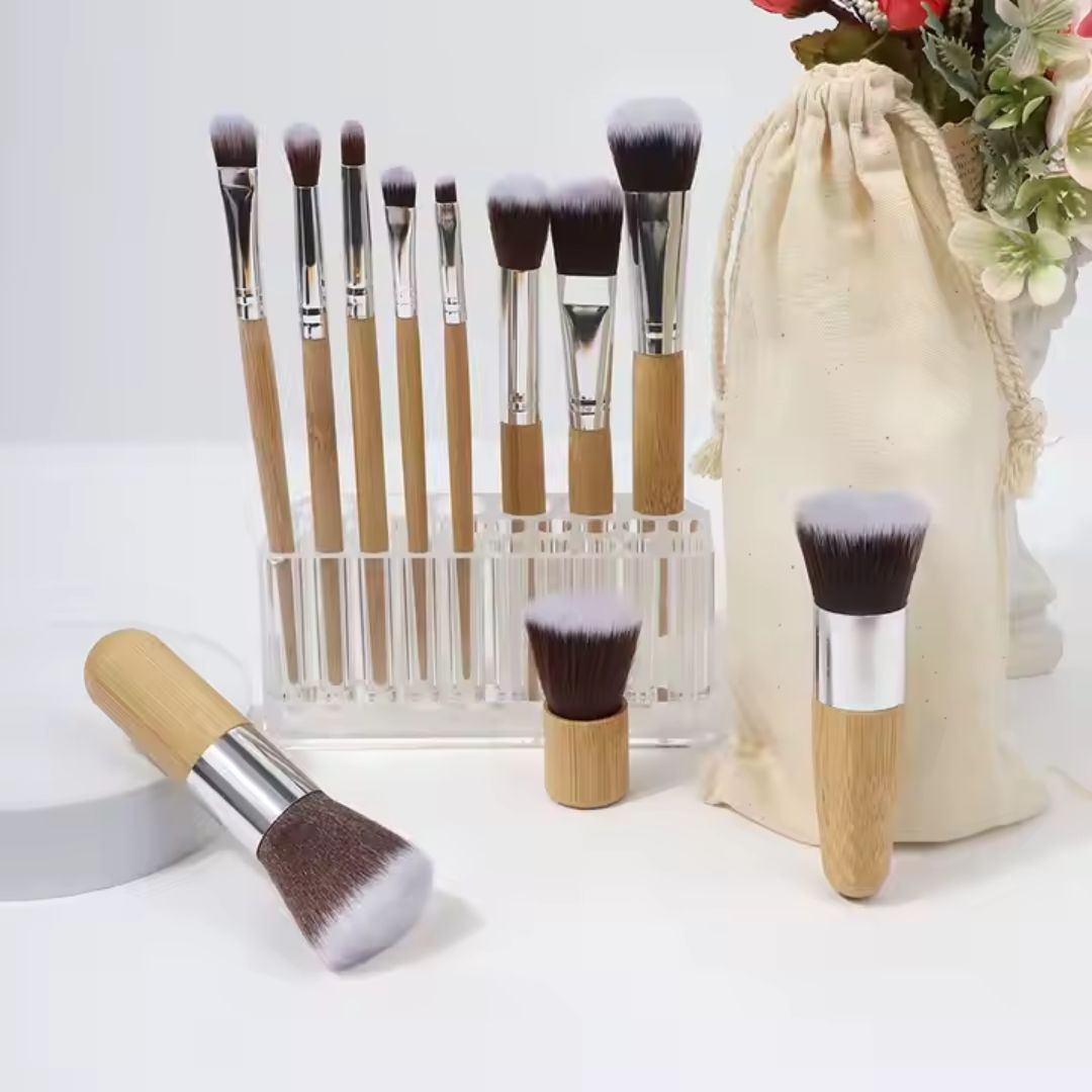 Fair Brochas de Maquillaje de Bambú Set 11pcs
