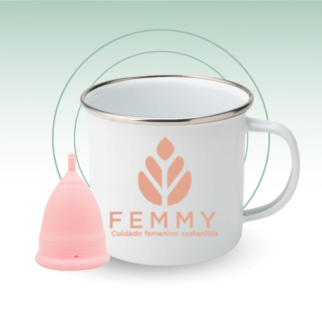 Femmy Taza Esmaltada Esterilizar La Copa o Infusiones