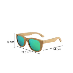 Fair Gafas De Bambú Original Protección UV 400 Verde