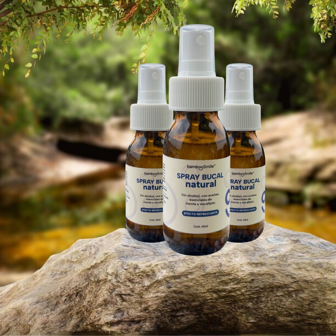 BambooSmile Enjuague Bucal Natural 60ml - Fórmula Refrescante y Portátil