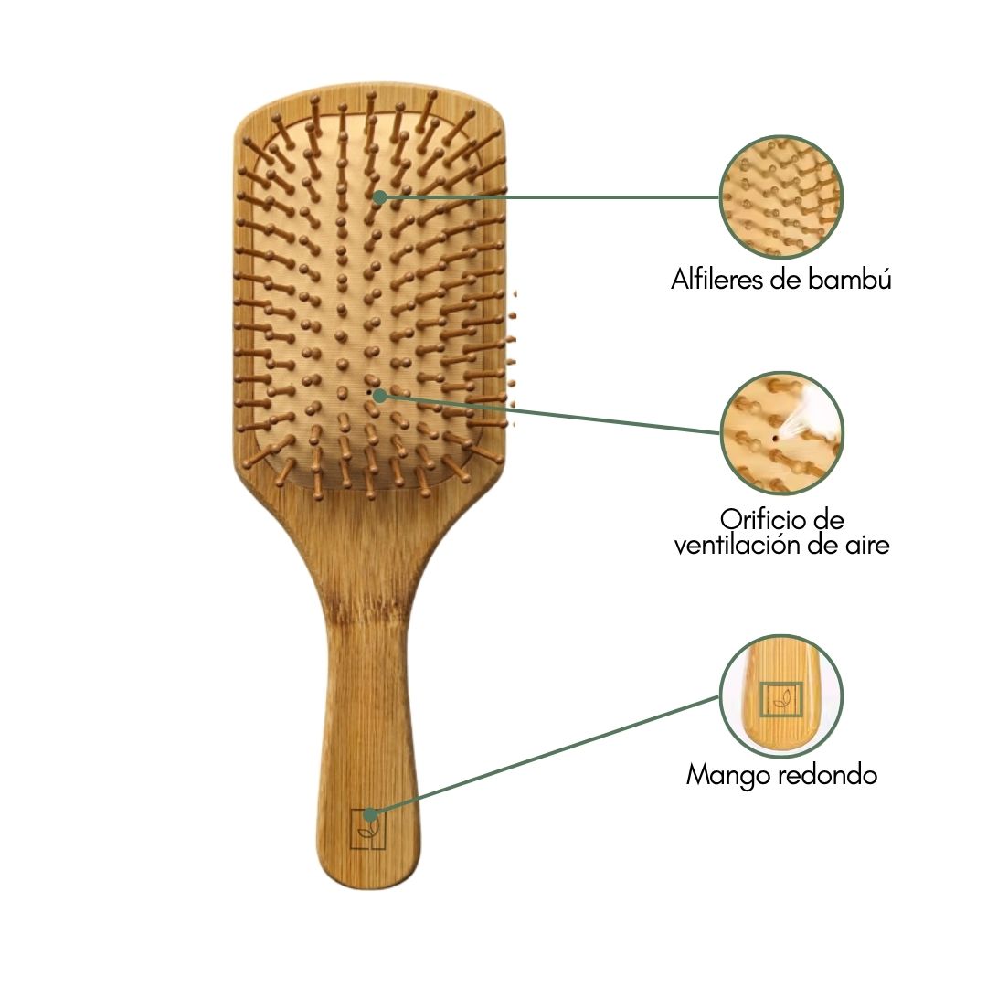 Fair Cepillo de Cabello Bambú Grande