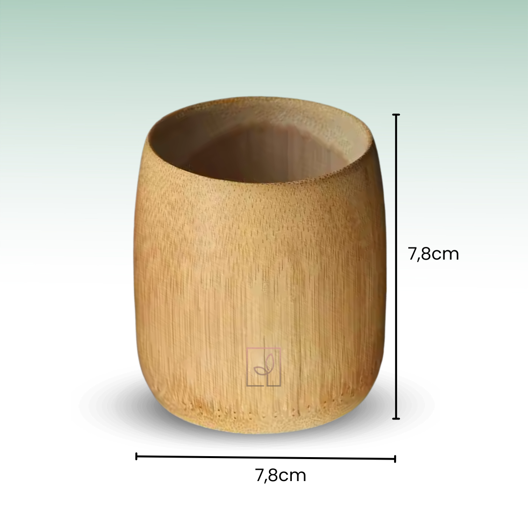 Fair Taza de bambú boli 7.8x7.8cm