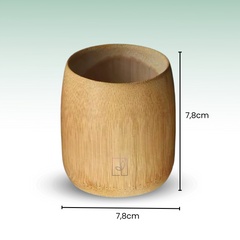 Fair Taza de bambú boli 7.8x7.8cm