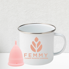 Femmy Taza Esmaltada Esterilizar La Copa o Infusiones