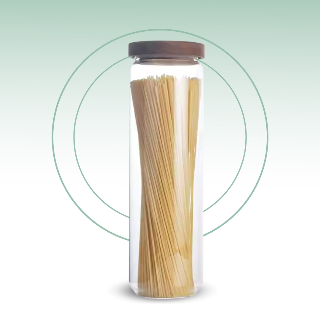 Fair Envases de Vidrio Tapa Bambú 2400ml