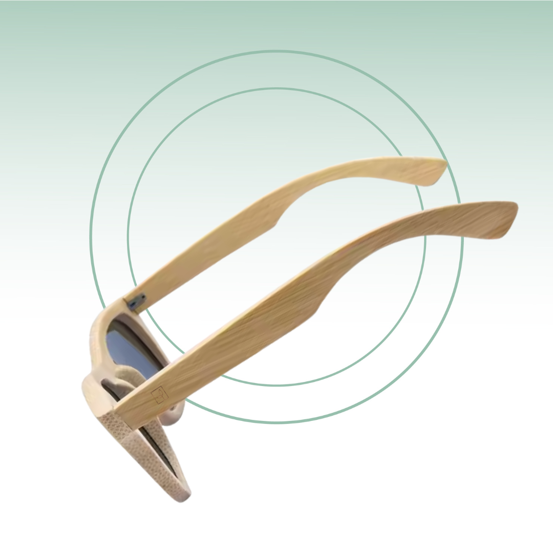 Fair Gafas De Bambú Aviador Protección UV 400